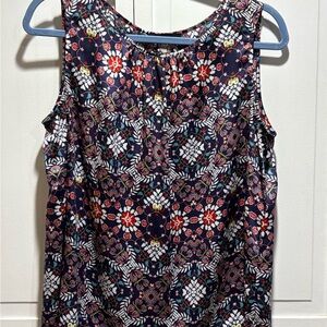 Floral Sleeveless Top - Multicolor‎